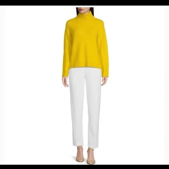 A Loves A Lime/Yellow Turtleneck Ribbed Cuff Sweater 
size Large - Picture 4 of 12